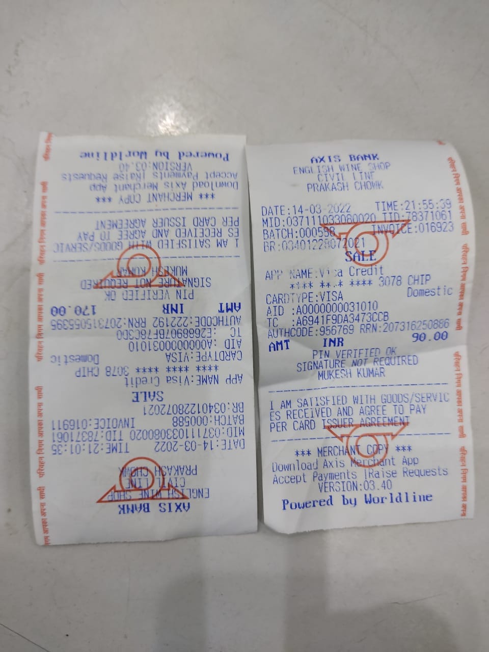 Liquor bill being made on roadways ticket roll