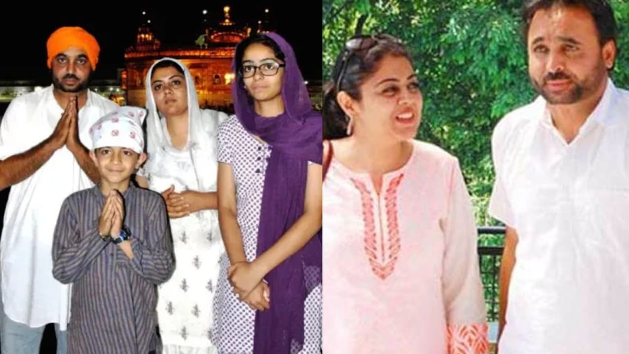 Bhagwant Mann Oath Ceremony CM of Punjab Know About His Life wife Family in Picture News in Hindi