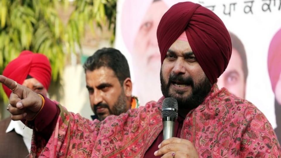 Navjot Sidhu has resigned from post of Punjab Congress President