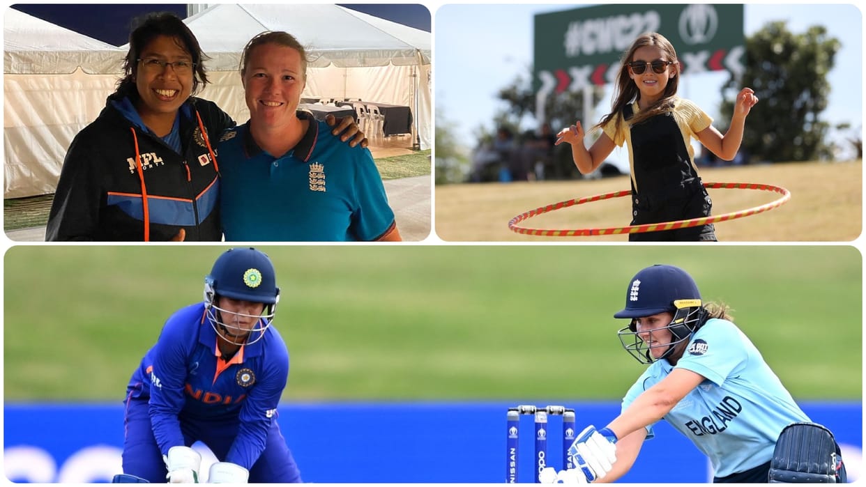 ICC Women's World Cup Match IND vs ENG Photos jhulan goswami and anya shrubsole