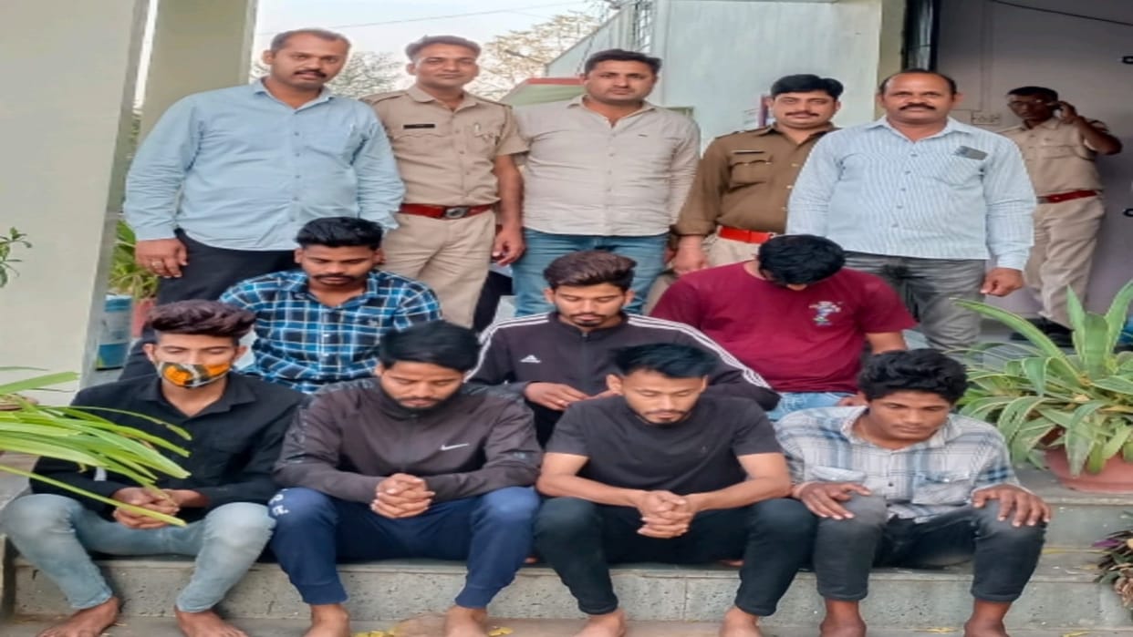 Seven accused arrested for making viral video of sword waving at Gogunda toll plaza Jodhpur