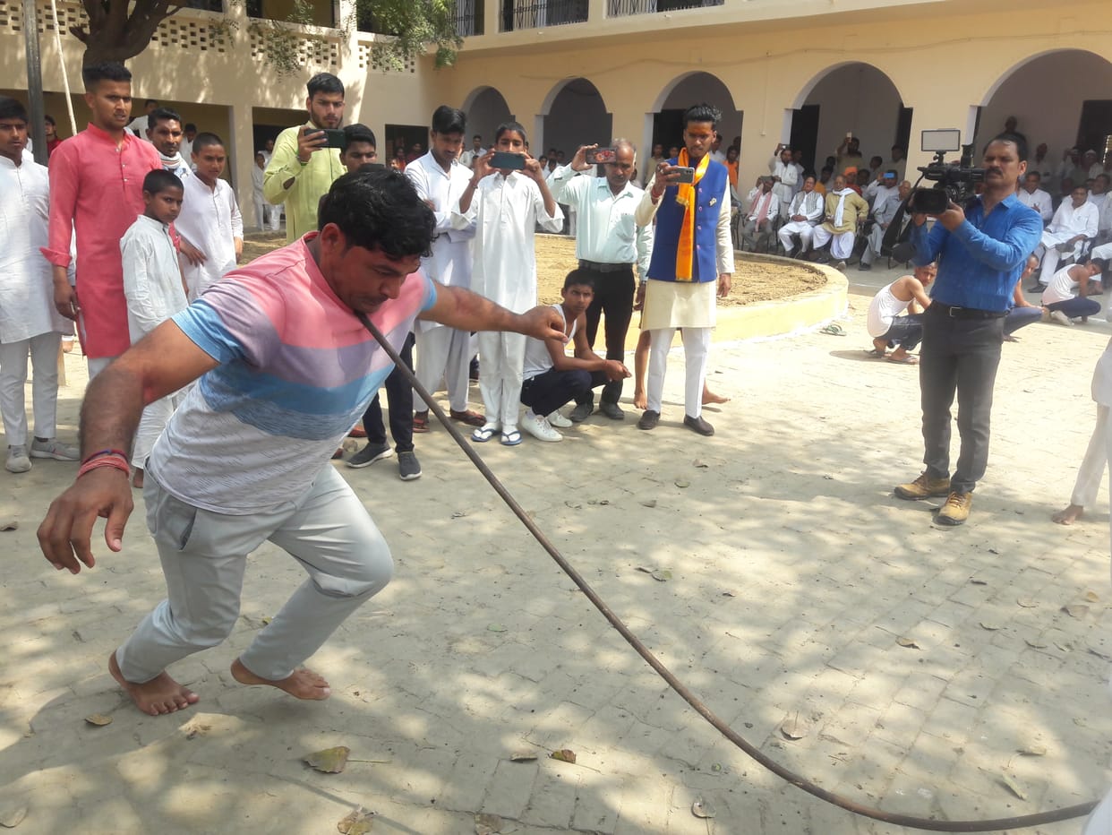 Brahmacharis showed amazing feats