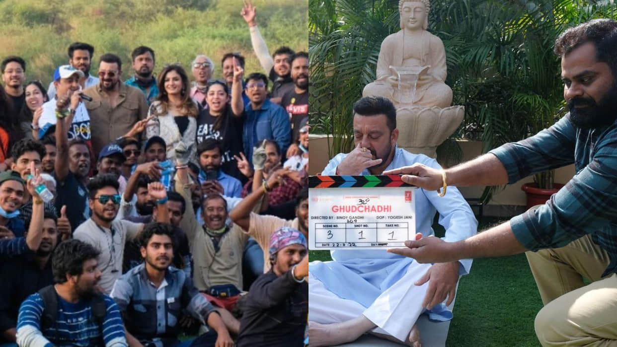 Sanjay Dutt  and Raveena Tandon film Ghudchadi wraps up first shooting schedule