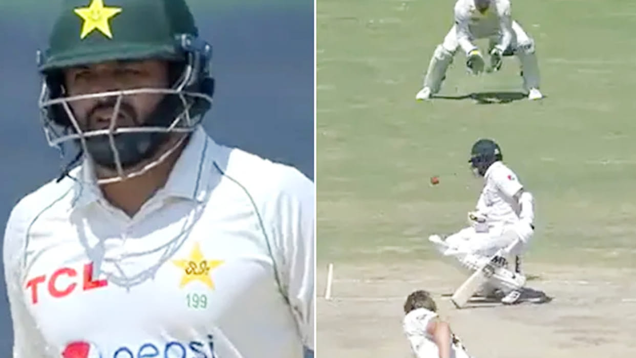 PAK vs AUS 2nd Test: Pakistans Azhar Ali Fails to Take DRS in time in bizarre dismissal bowling Cameron Green vs australia hindi
