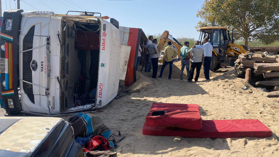 Three youths died after being hit by speeding trailer in Jodhpur