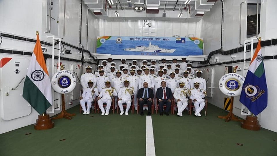 Indian Coast Guard Ship Saksham commissioned on Wednesday in Goa by Defence Secretary Ajay Kumar