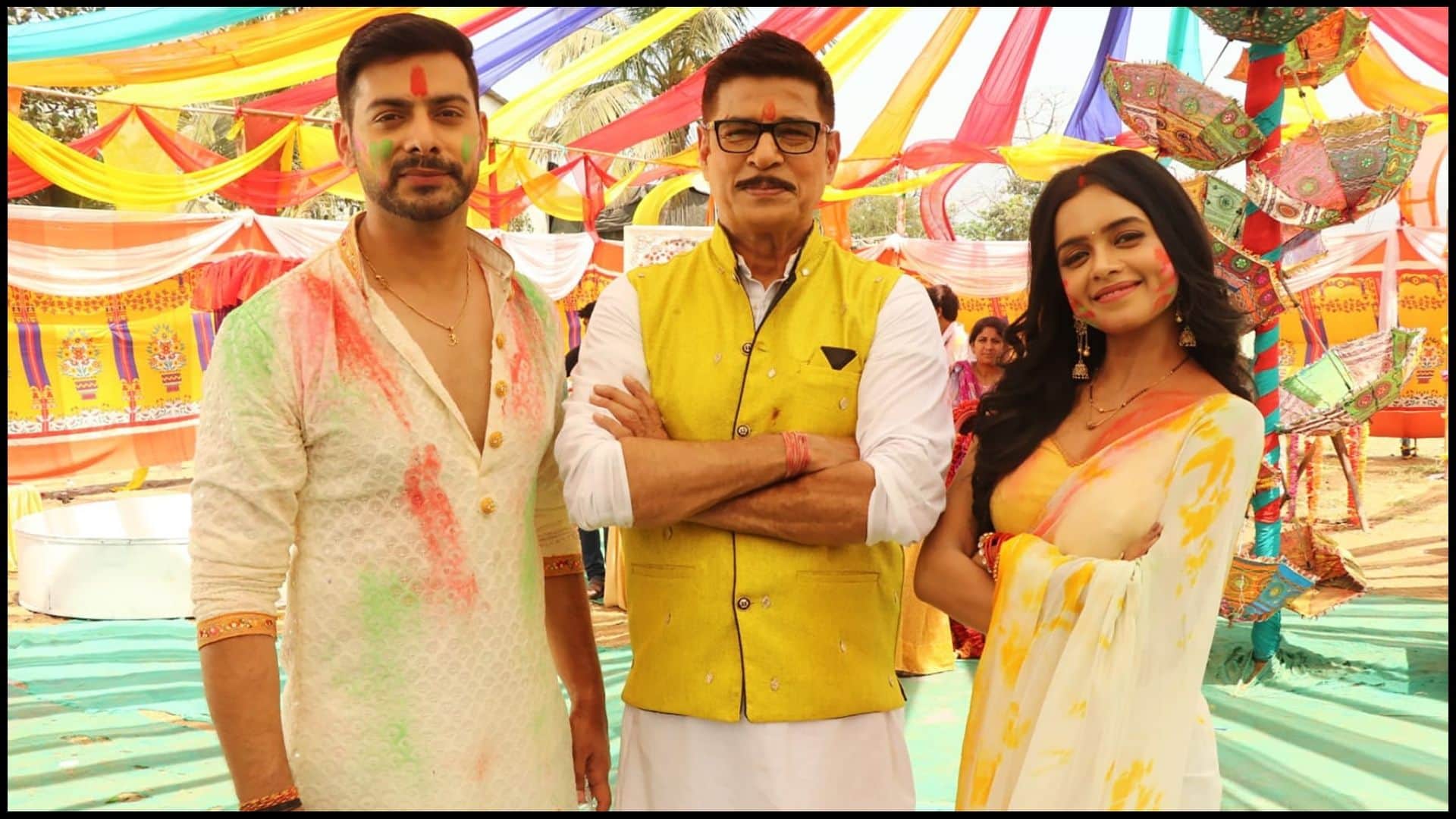 rang jau tere rang mein serial star cast celebrated holi 2022 at the set for the upcoming show, see pics