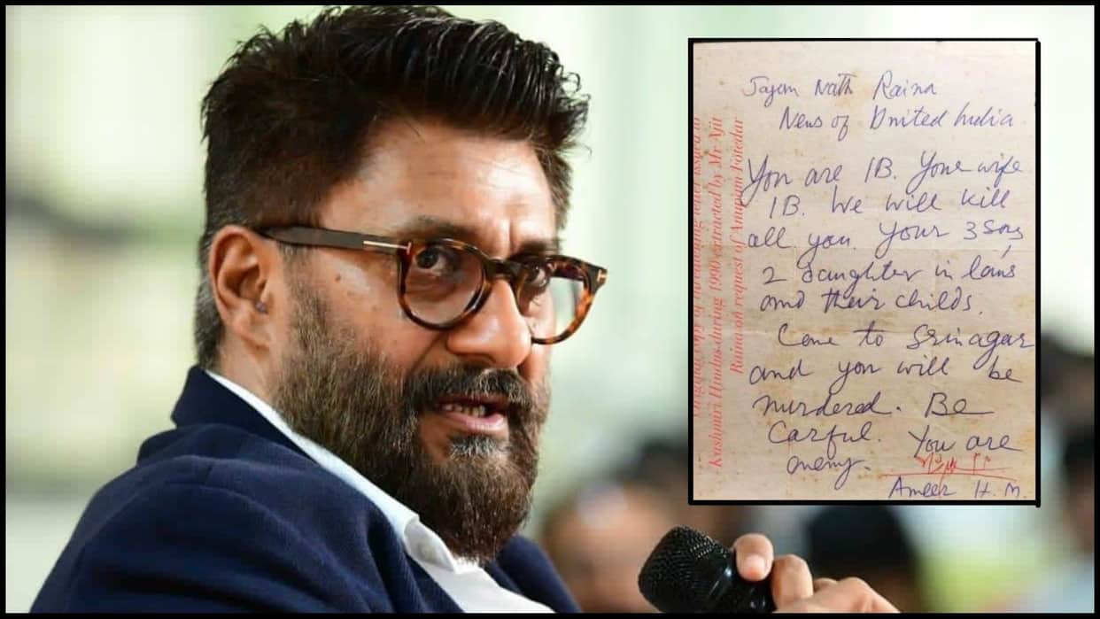 'The Kashmir Files' director Vivek Agnihotri shares threatening letter received by Kashmiri family