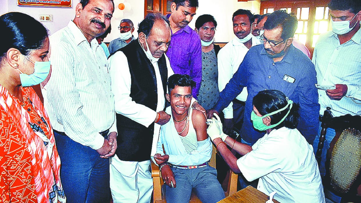 Children got protective cover got vaccinated with enthusiasm