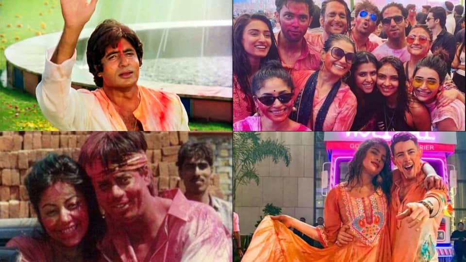 Holi 2022 amitabh bachchan to raj kapoor these stars for holi parties see throwback celebration photos