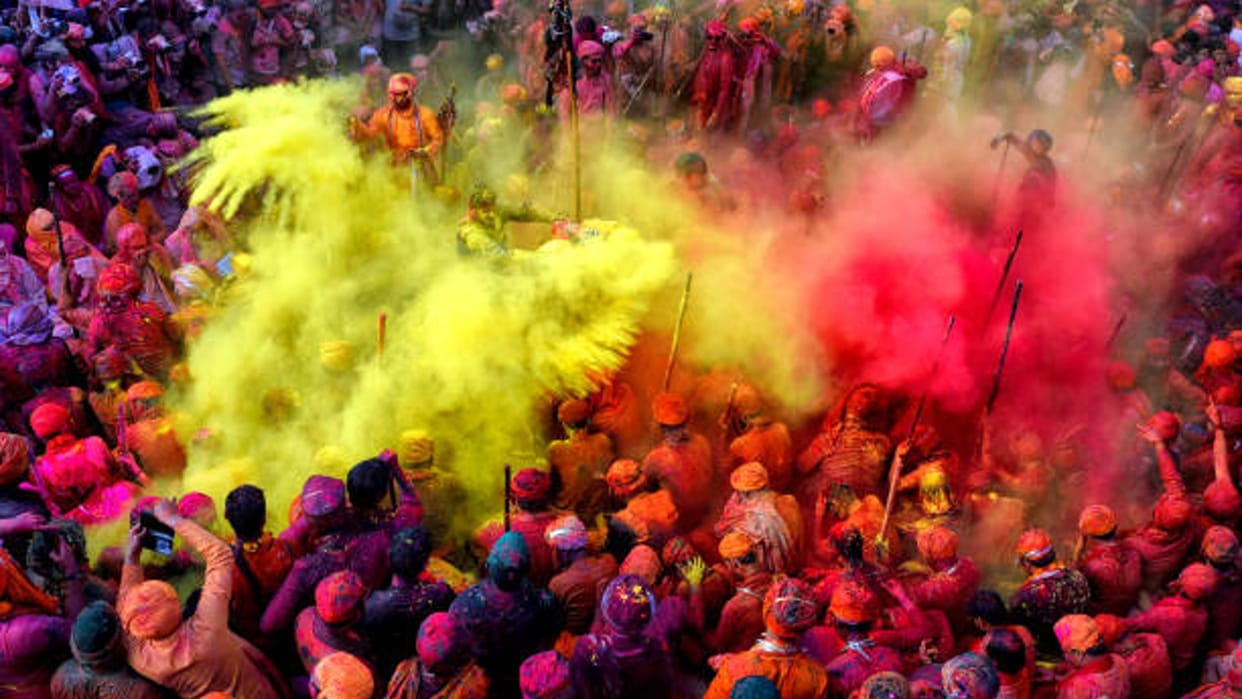 Holi 2022: demerits burns with Holika, Holi for three days in Sangamnagari from today