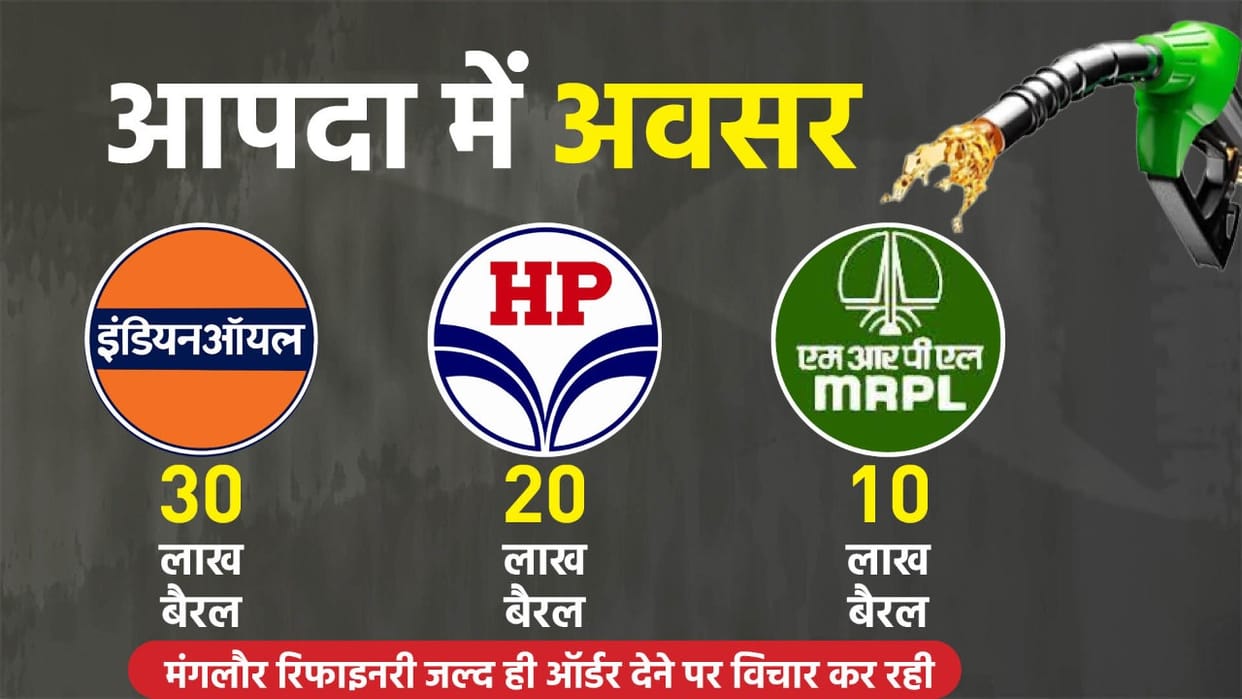 after indian oil corporation hindustan petroleum corporation limited busy two milion baral rusian crude oil