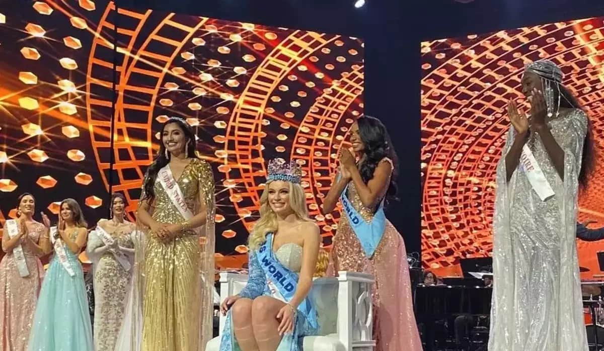 Poland's Karolina Bielawska won Miss World 2021 sri saini was the first runner up