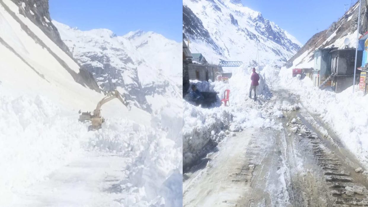 Rohtang: After three months, Koksar will connect with the country and the world, snow removal work begins