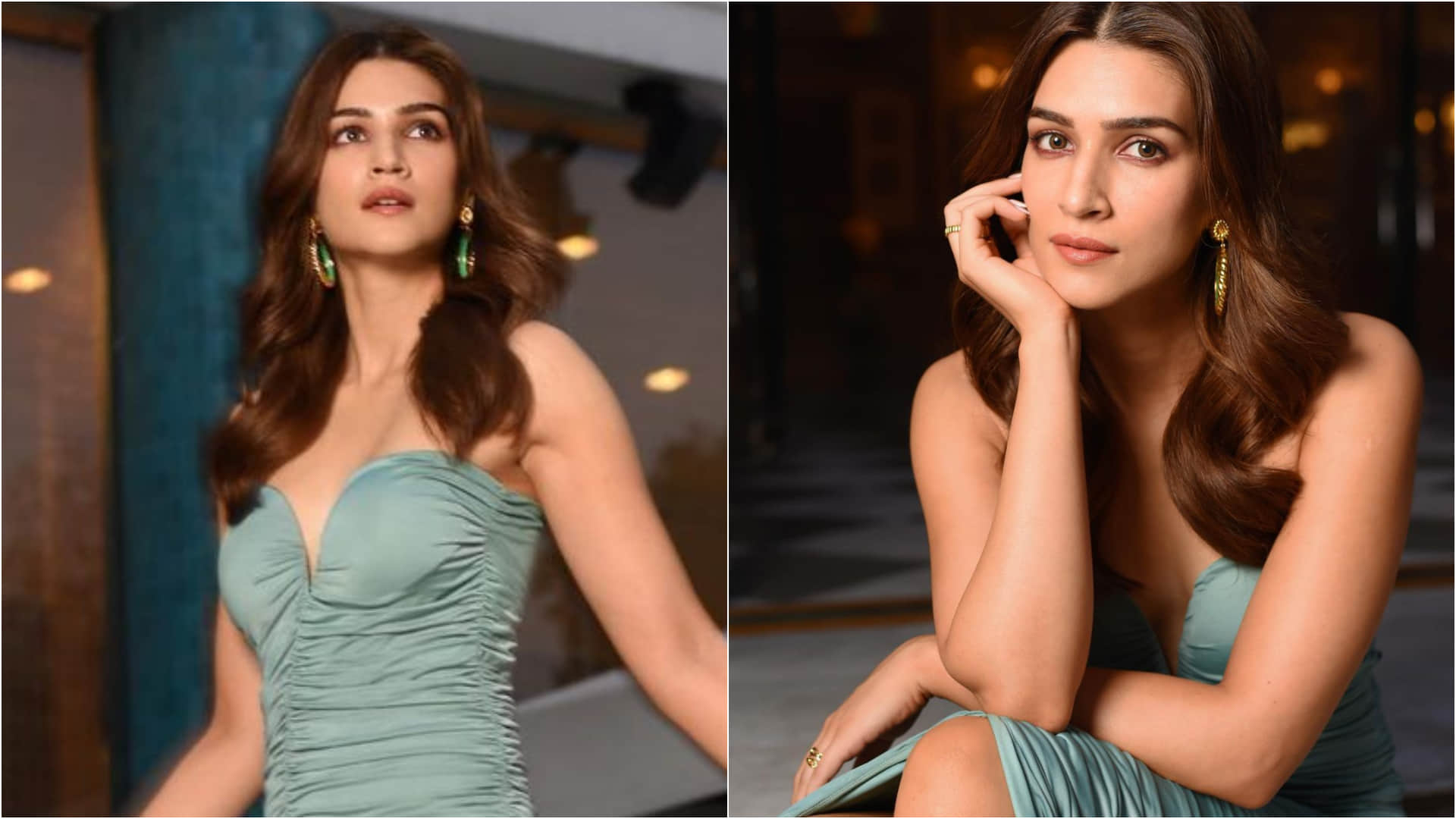 kriti sanon wearing sheer black skirt with strapless top show stopper in lakme fashion week