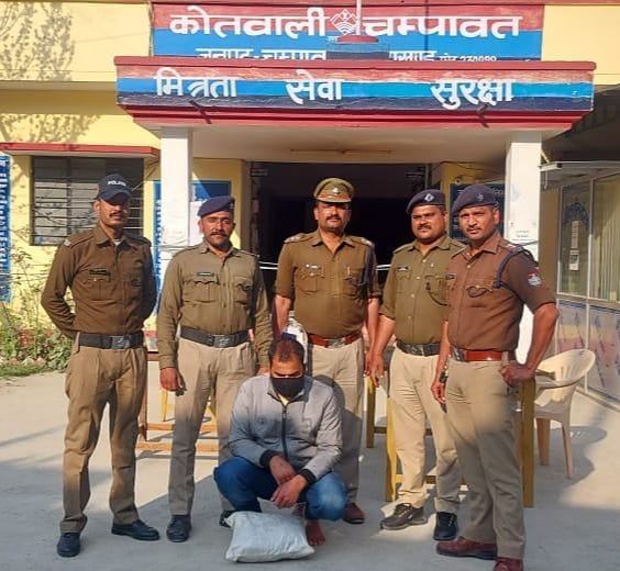 Police caught the accused with two kilograms of charas