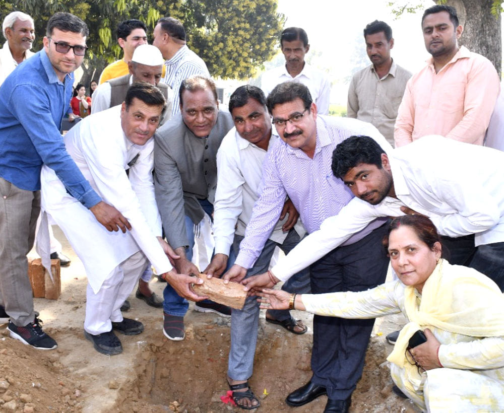 Inauguration of smart class, foundation stone of school building