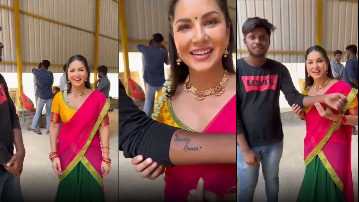 A fan of Sunny Leone got her name tattooed on his hand see video