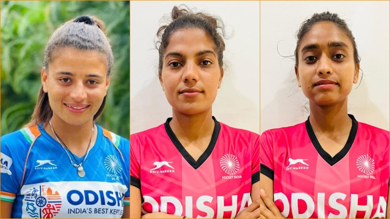 Three players from Sonipat were selected in the Indian Junior Womens Hockey Team