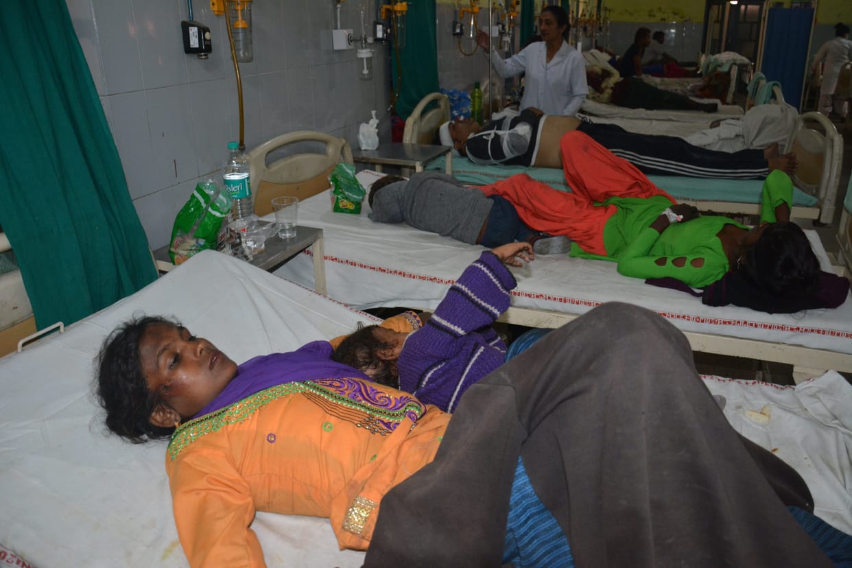 Two killed, including a girl, 22 injured in the accident