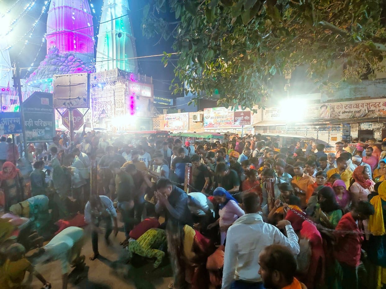 Mathura: The foothills resonated with the chants of Radhe-Radhe