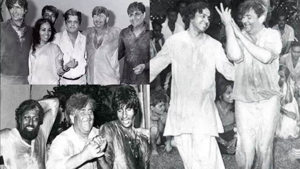 Holi 2022 amitabh bachchan to raj kapoor these stars for holi parties see throwback celebration photos