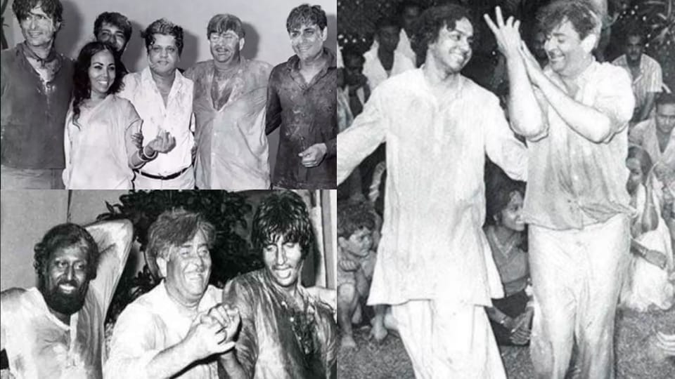 Holi 2022 amitabh bachchan to raj kapoor these stars for holi parties see throwback celebration photos