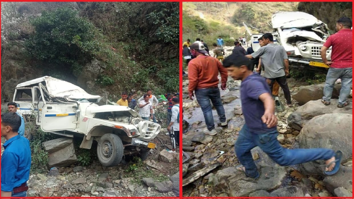 Big Road Accident In Uttarakhand Uncontrollable vehicle fell into a ditch In Pauri