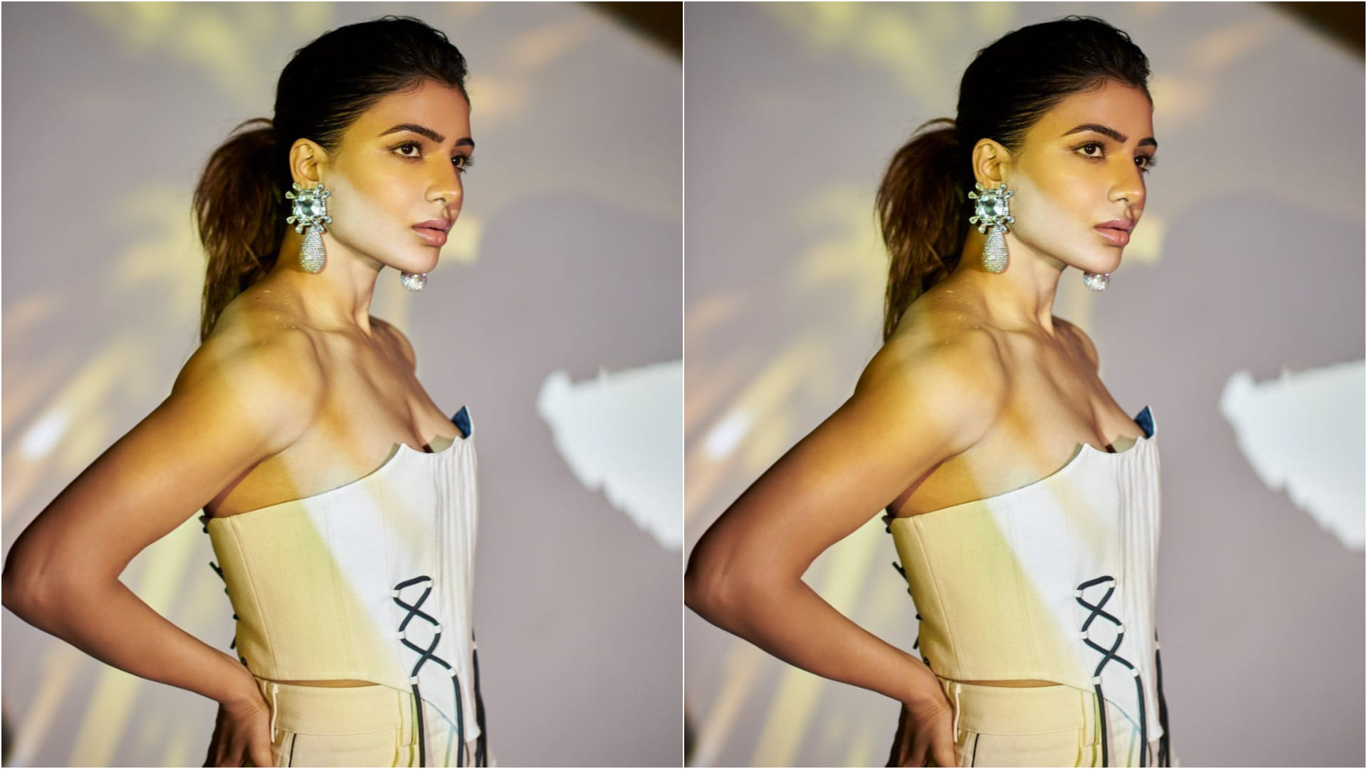 fashion faceoff samantha ruth prabhu and tara sutaria wear same white corset top who wore it better