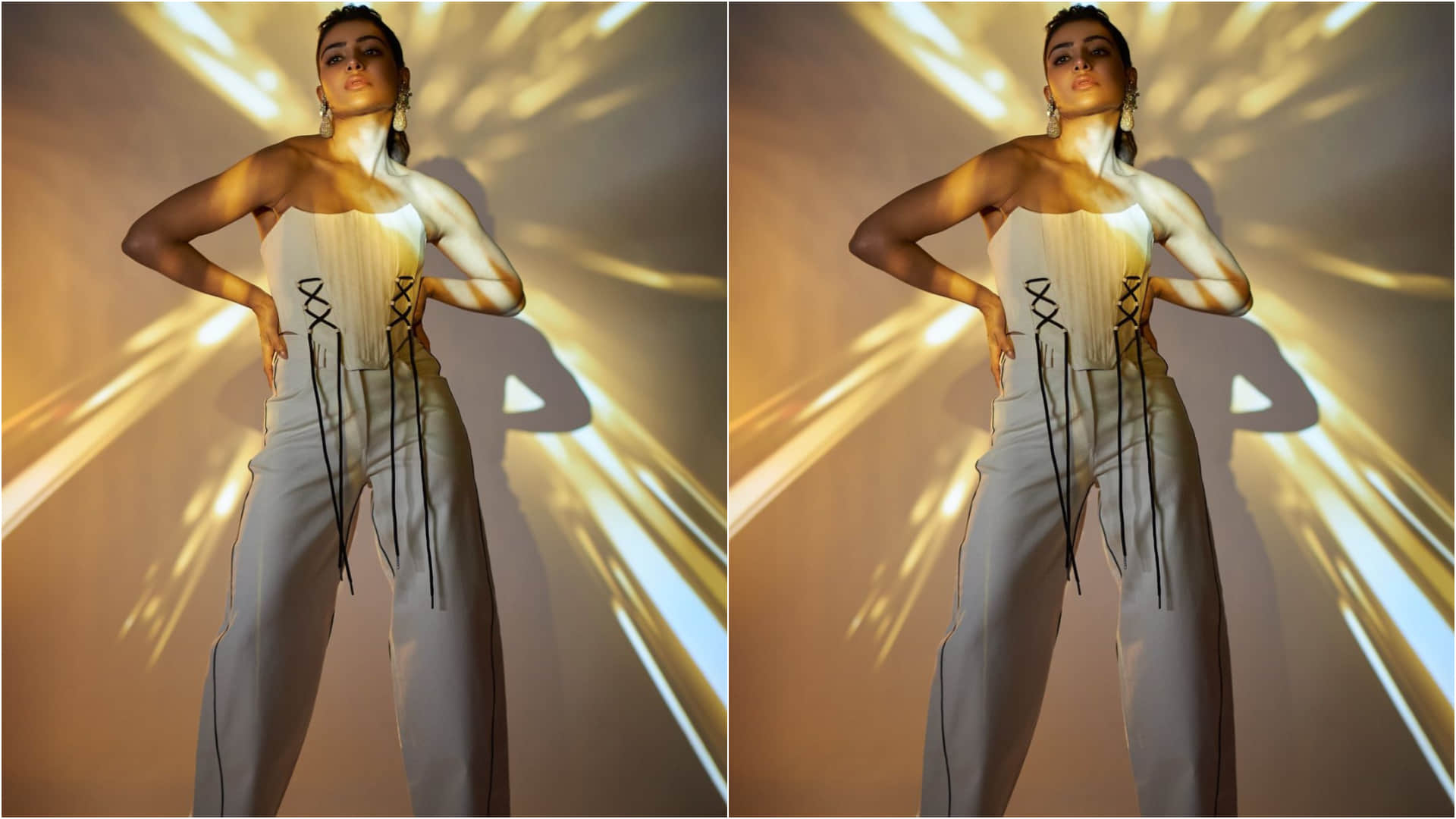 fashion faceoff samantha ruth prabhu and tara sutaria wear same white corset top who wore it better