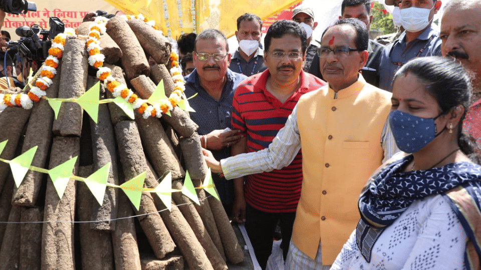 Madhya Pradesh Shivraj to celebrate Holi with wood made of cow dung