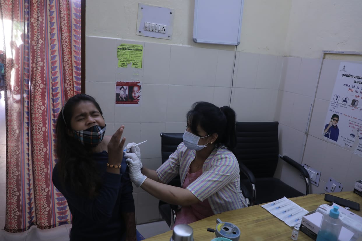 Amidst the chaos, 100 children got the first dose of Corbevax
