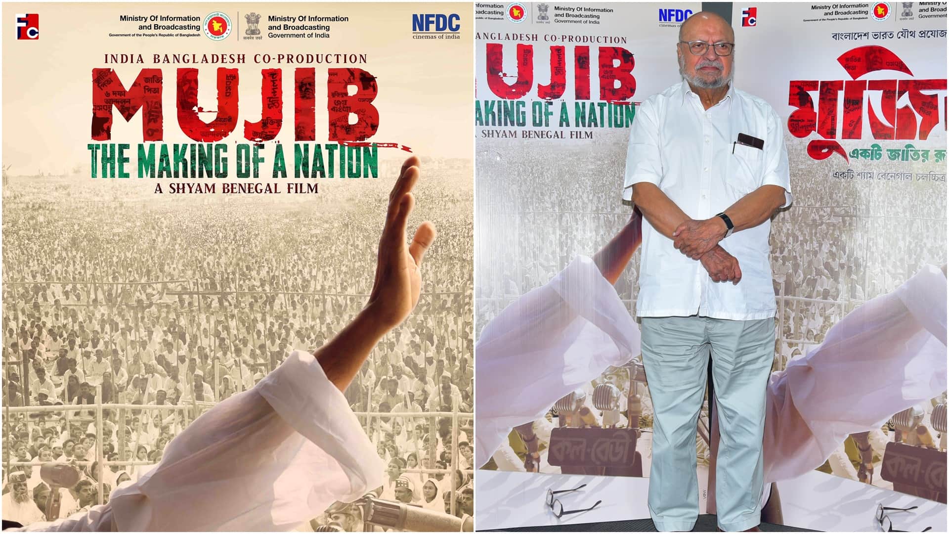 Kashmir files to now bangladesh files director shyam benegal unveils poster of Mujib The Making of a Nation