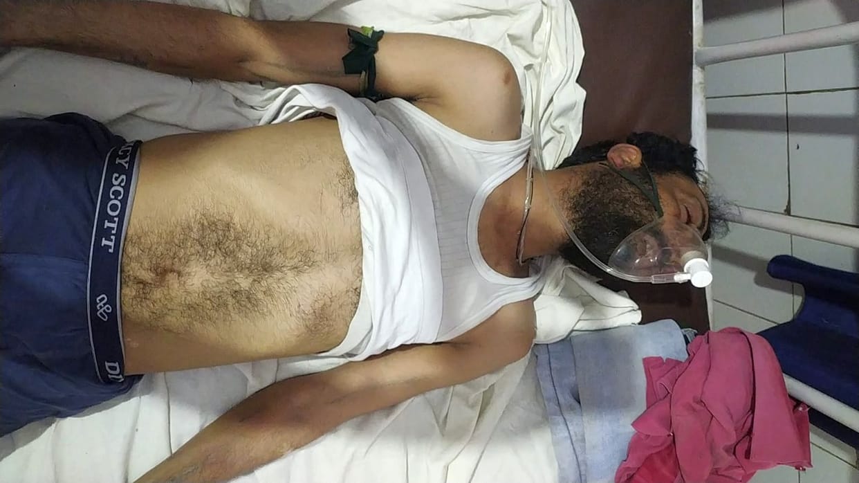 auraiya news,Divyang thrashed fiercely, condition critical