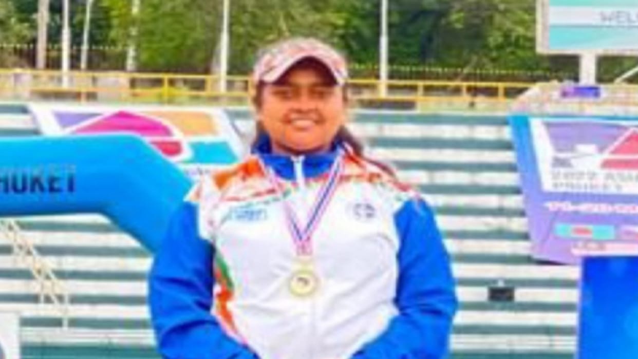 Ghaziabad: In the Asian Archery Cup Sakshi Choudhary hit gold, won a silver in the team event.