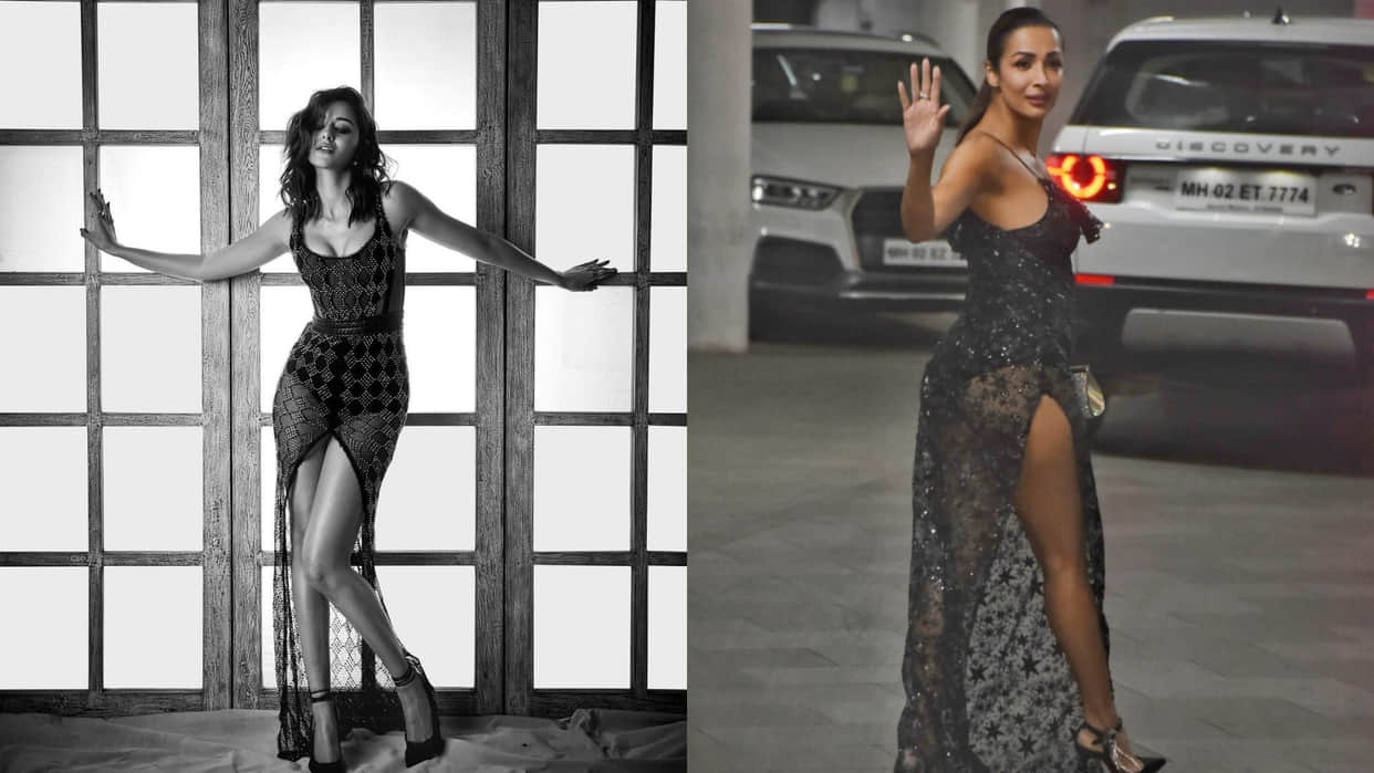 Ananya Panday copy Malaika Arora fashion: get brutally trolled for wearing see through gown
