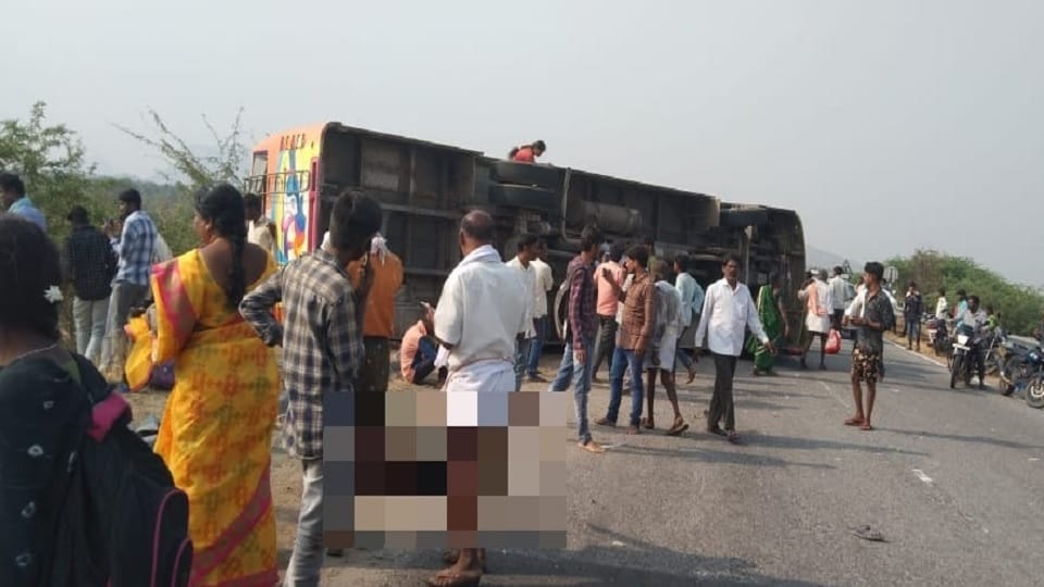 Karnataka: Bus overturns in Tumkur district, eight killed, 20 injured, students among casualties