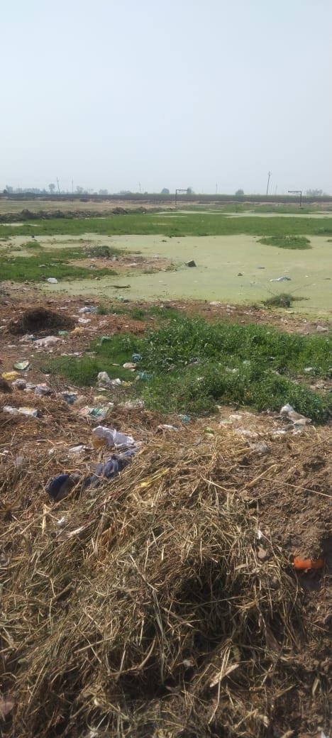 A sports stadium built in eight acres became a dirty water pond