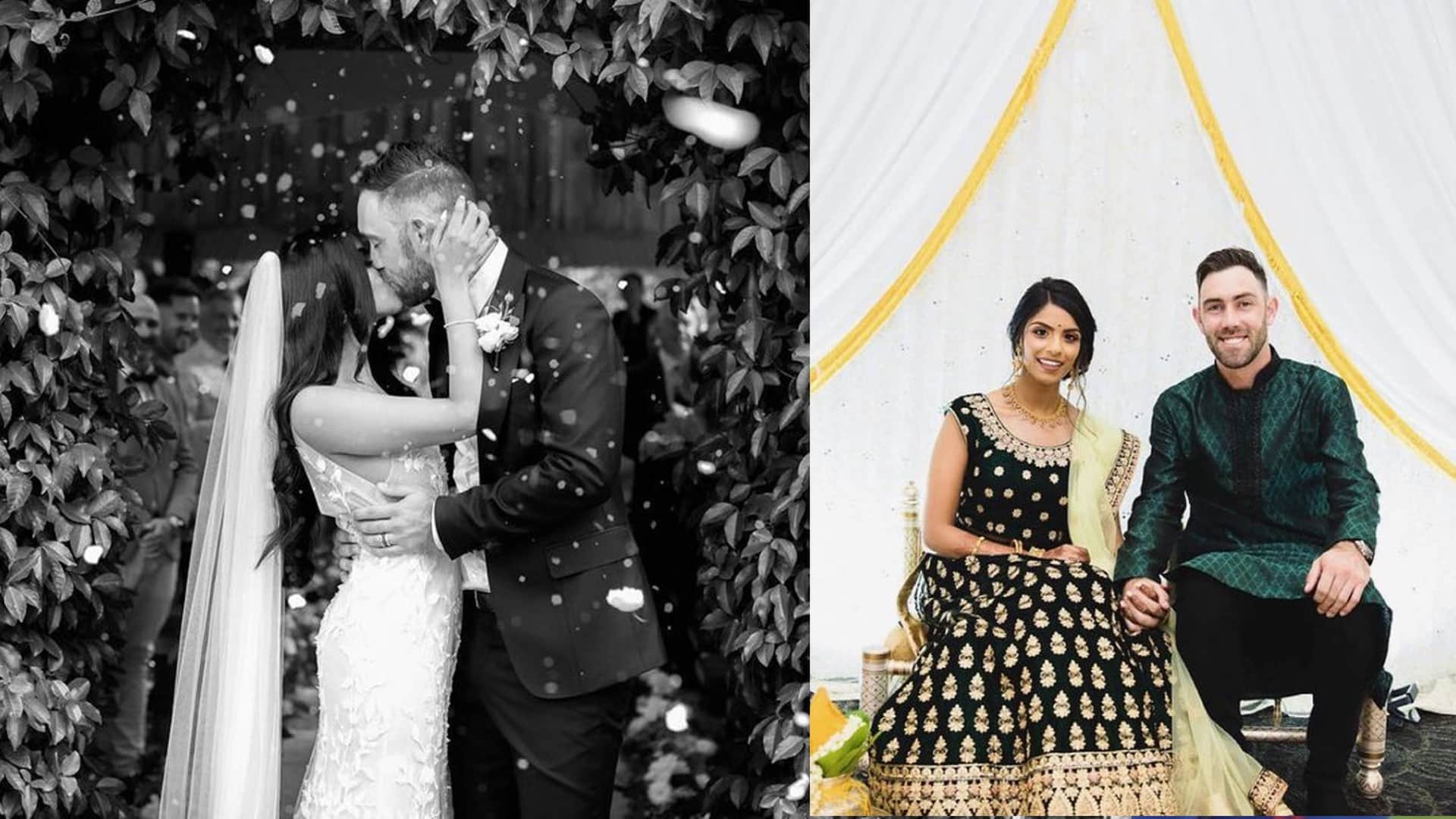 Glenn Maxwell and vini raman married with hindu rituals in chennai