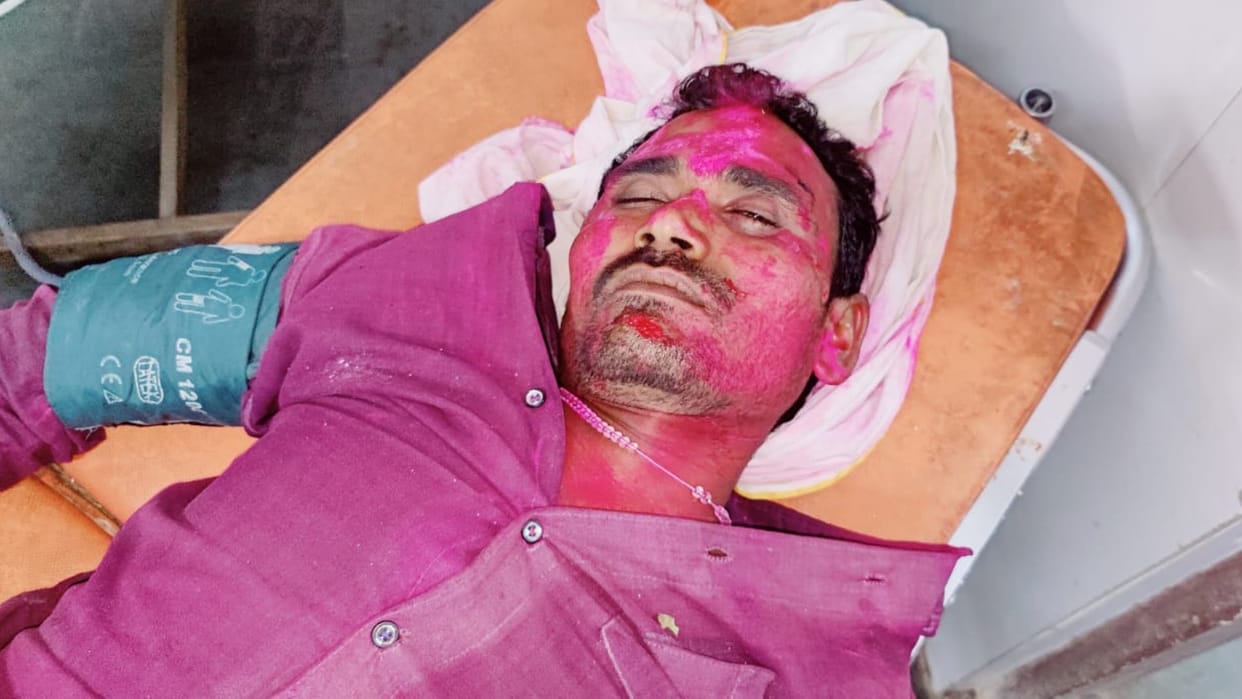 Chhatarpur: On the day of Holi, drunken driving was expensive, a young man was a victim of an accident on the highway