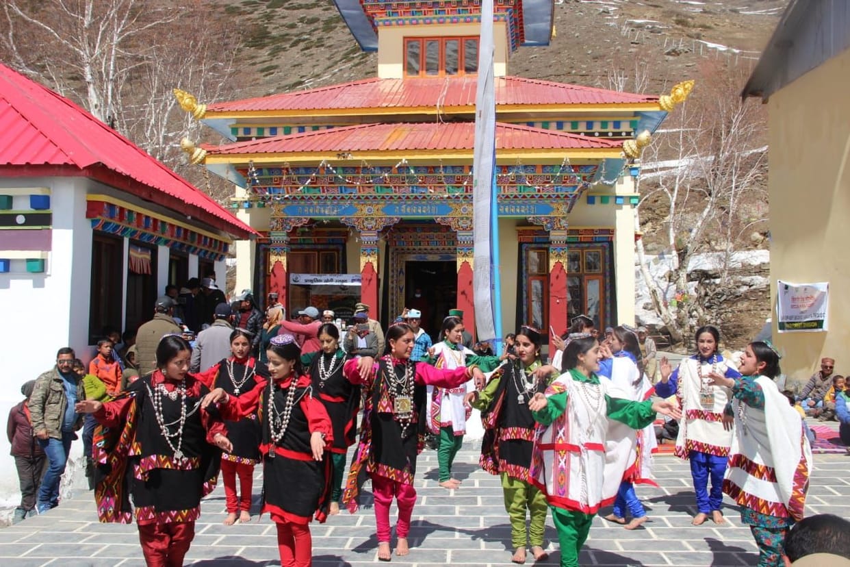 Colors of culture scattered in Pangwal Snow Festival
