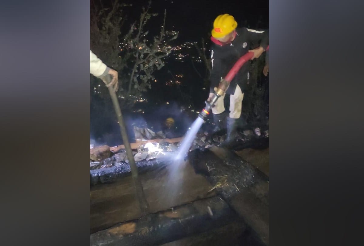House gutted in fire in Kullu Himachal Pradesh