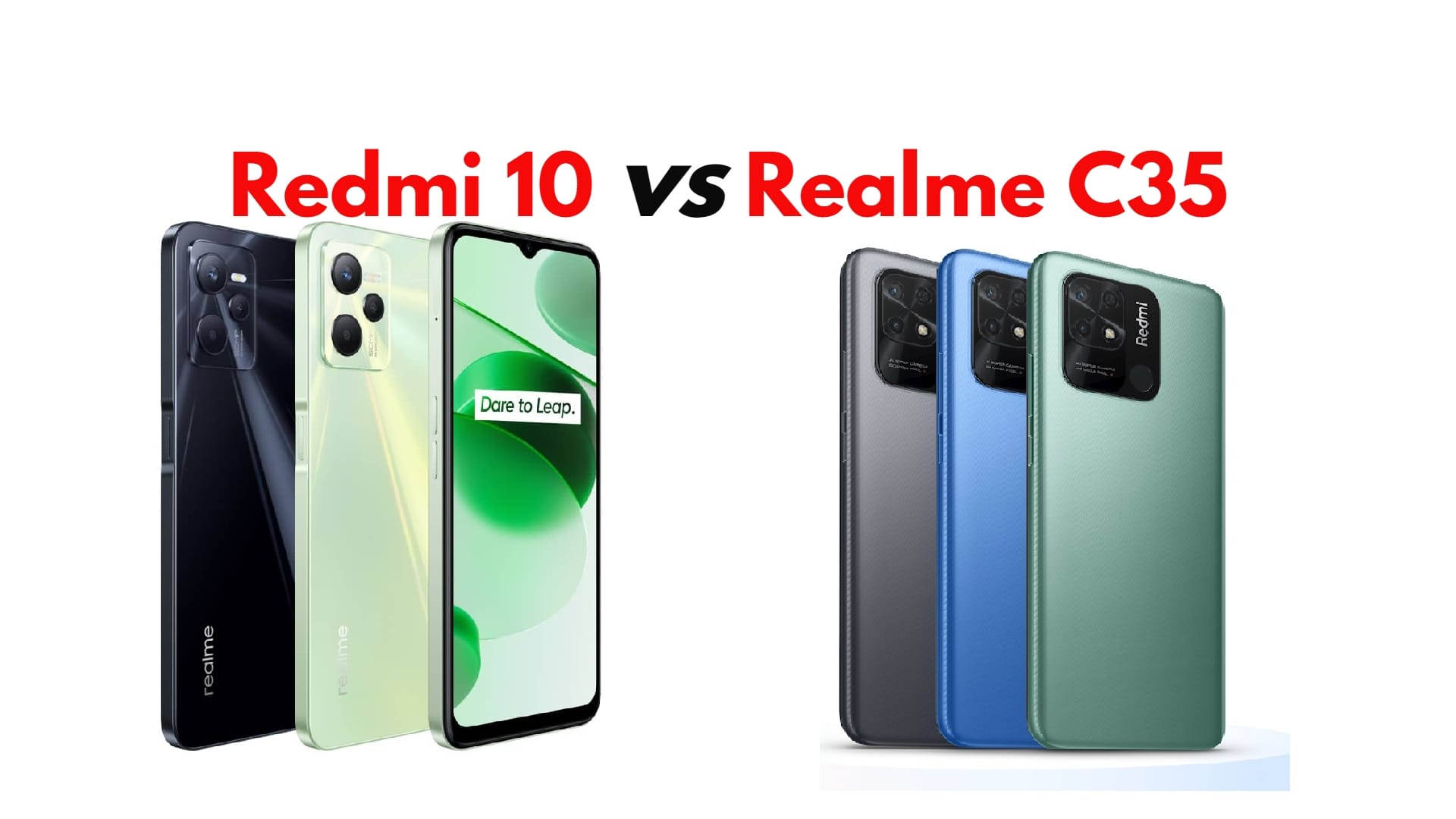 Redmi 10 vs Realme C35 which phone is best under Rs 12000 price specifications and more