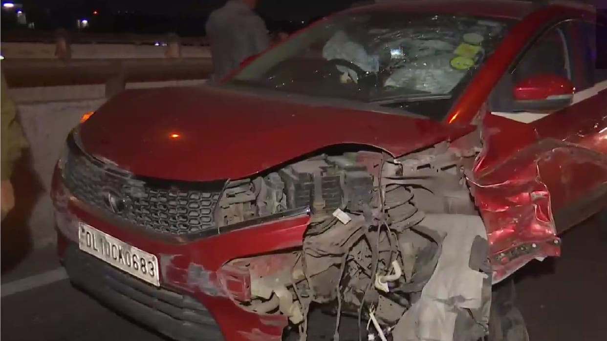 road accident at Baba Banda Singh Bahadur Setu