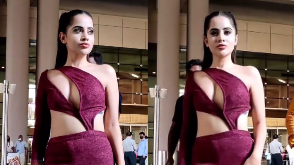 Bigg boss ott fame Urfi Javed gets trolled for wearing red cutout outfit