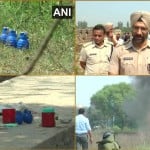 हरियाणा के अंबाला में मिले तीन हैंड ग्रेनेड और आईईडी किए निष्क्रिय, जानकारी देते अंबाला एसपी जश्नदीप सिंह रंधावा।