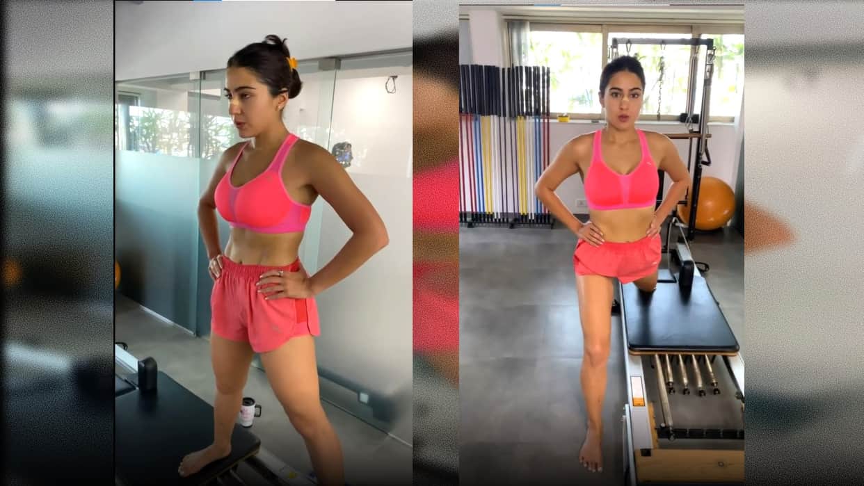 Sara Ali Khan shares video while working out in gym gives motivation to fans
