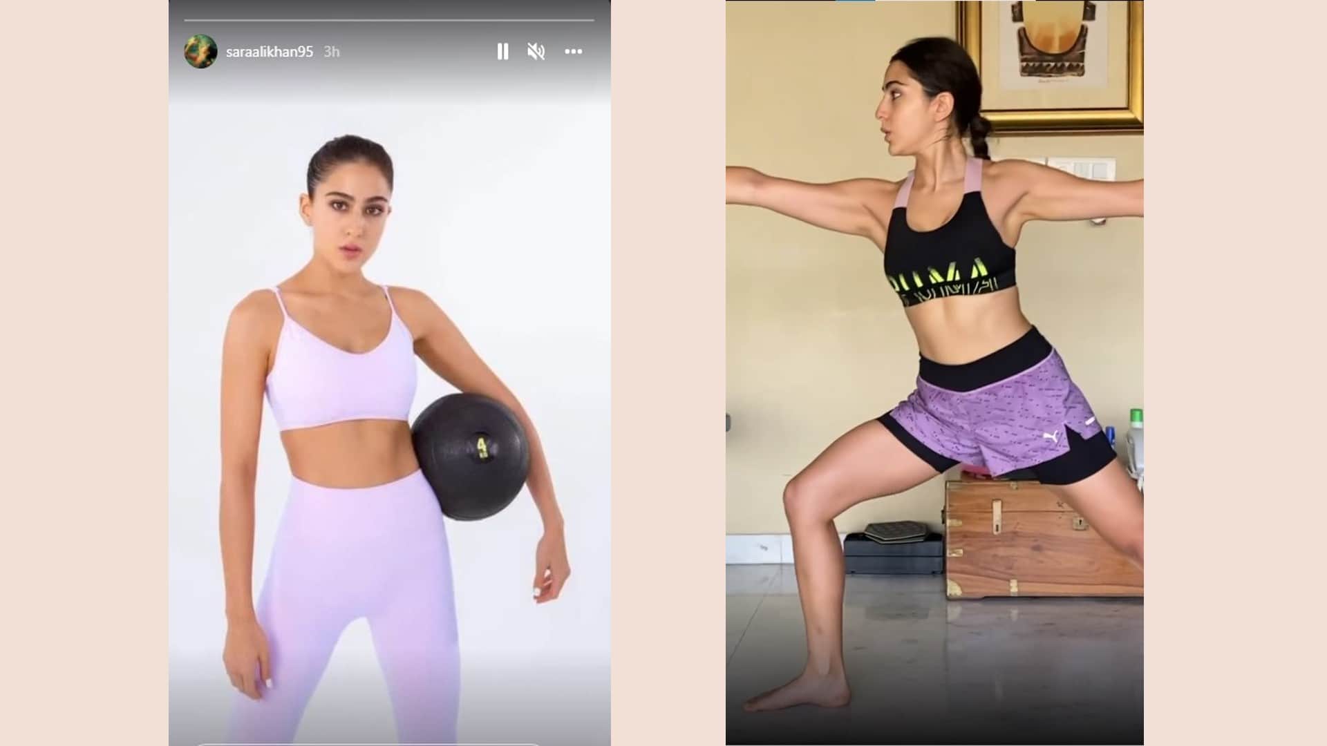 Sara Ali Khan shares video while working out in gym gives motivation to fans