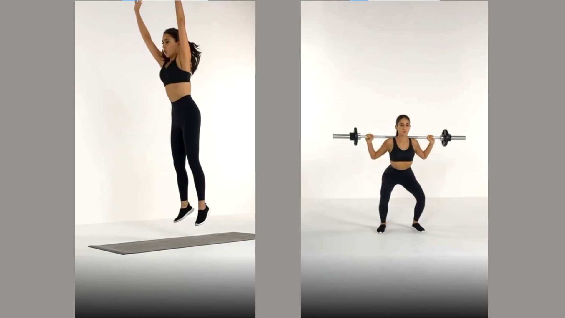 Sara Ali Khan shares video while working out in gym gives motivation to fans