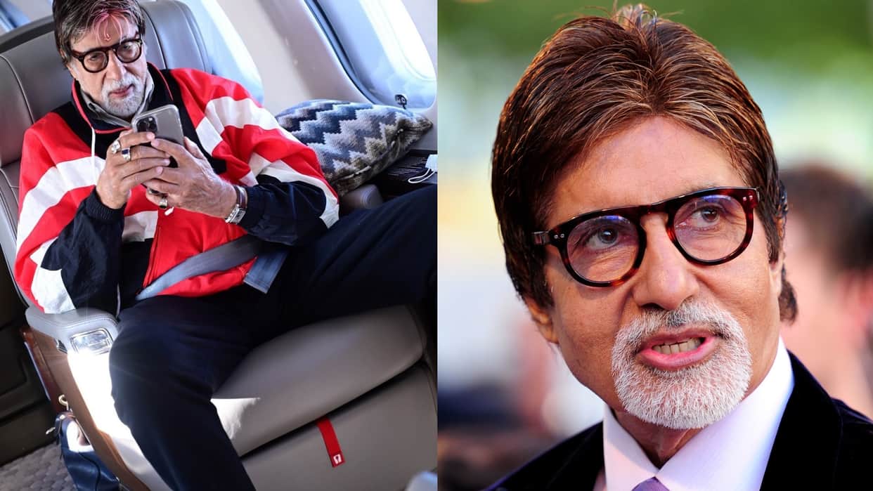 Amitabh Bachchan shared his new pink colour hair look as he started shooting for new movie